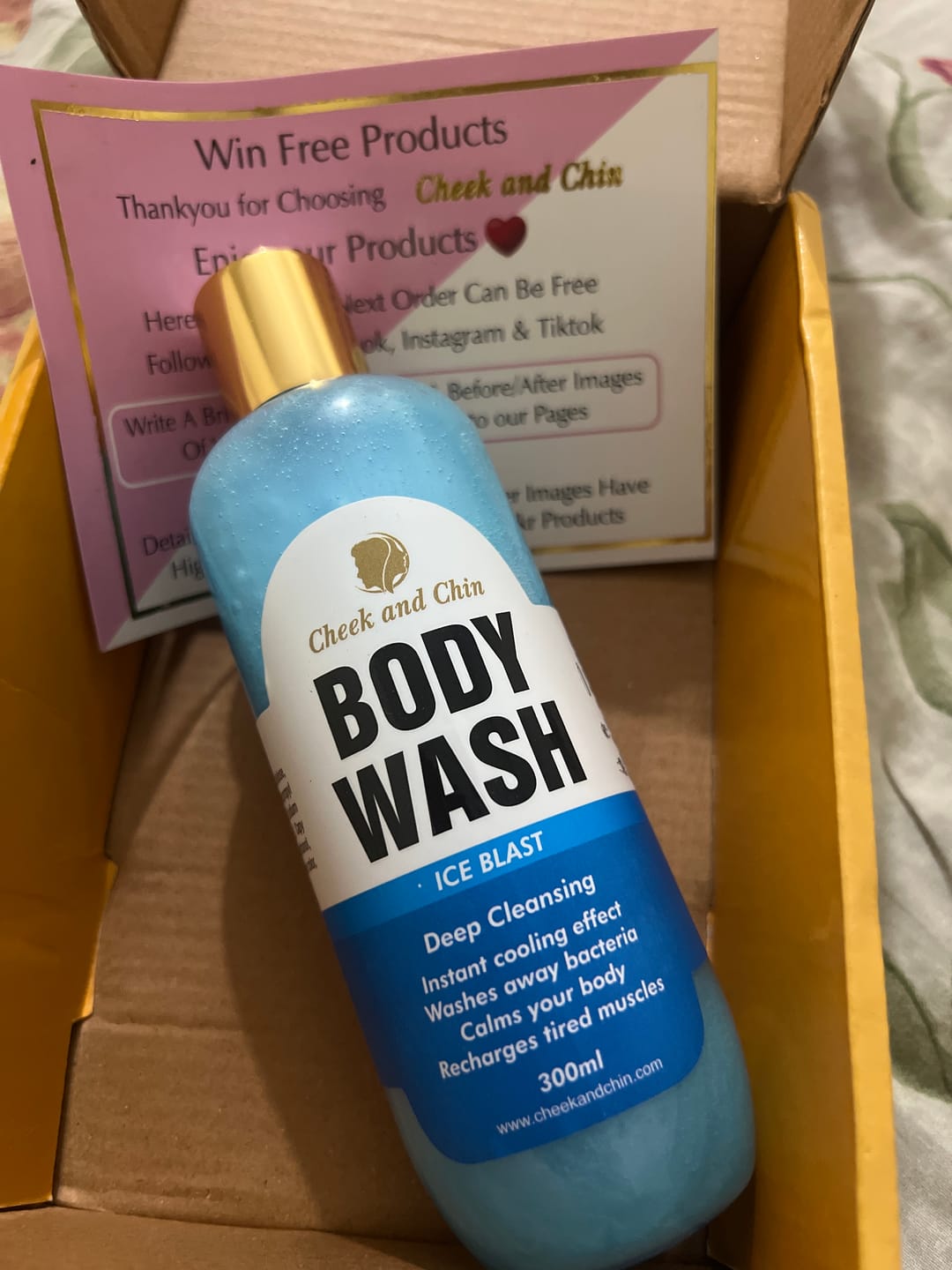 Customer photo review of Ice Cool Body Wash