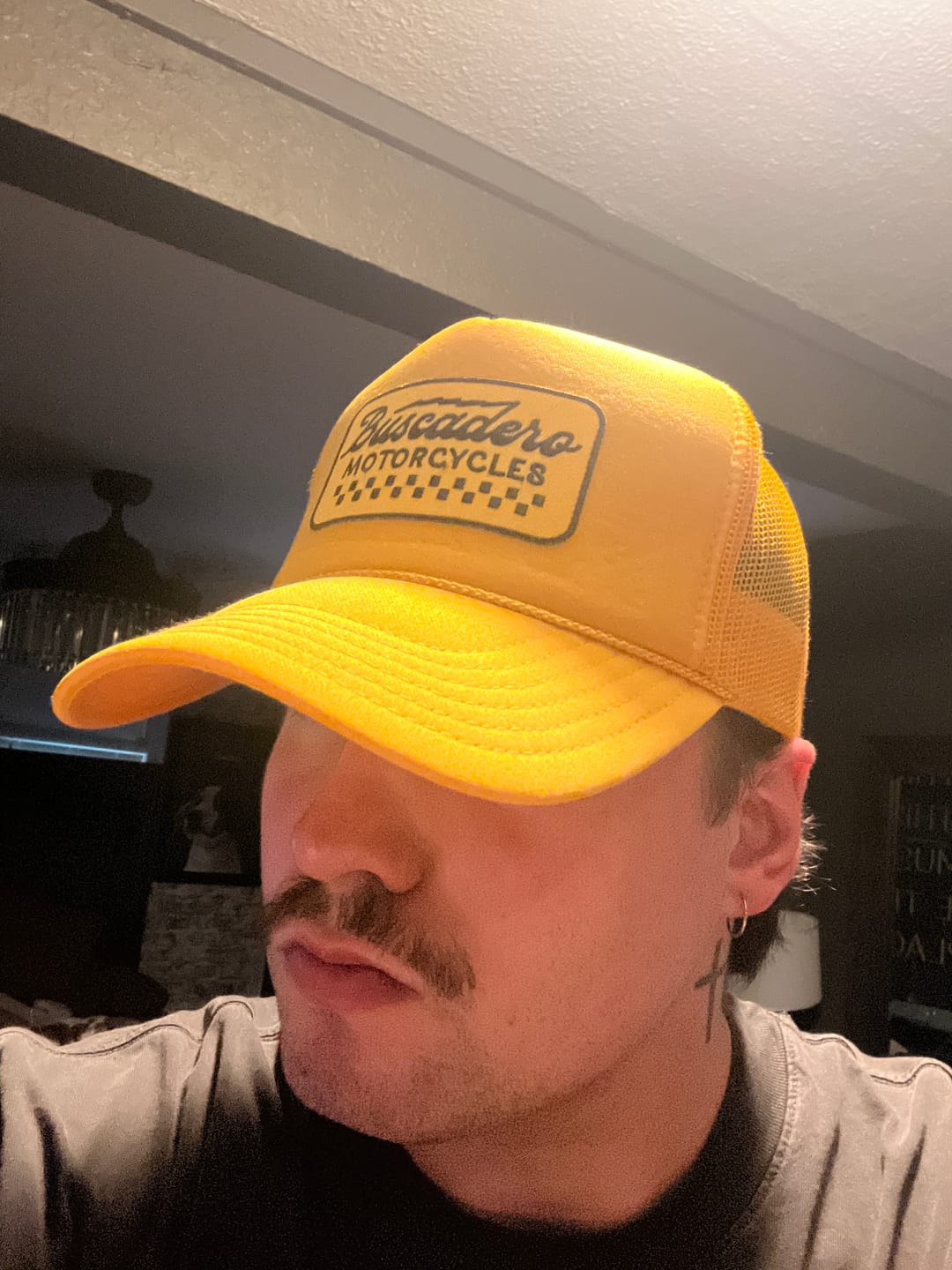 Customer photo review of 'Banner’ Foam Trucker Hat - Gold