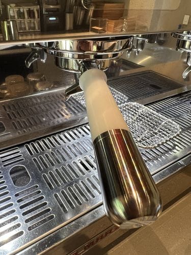 Customer photo review of Bottomless Portafilter (Hybrid)