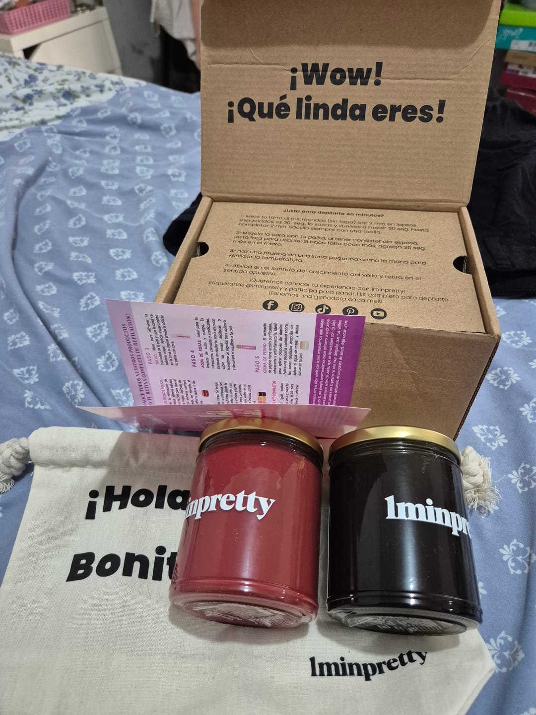 Customer photo review of Kit de zona íntima con envío gratis mx