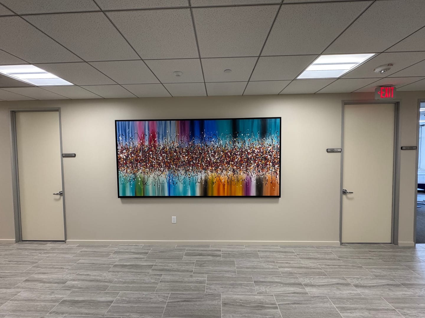 Customer photo review of Contemporary Wall Art – Large Modern Art - Jackson Pollock style - Vintage Beauty 160