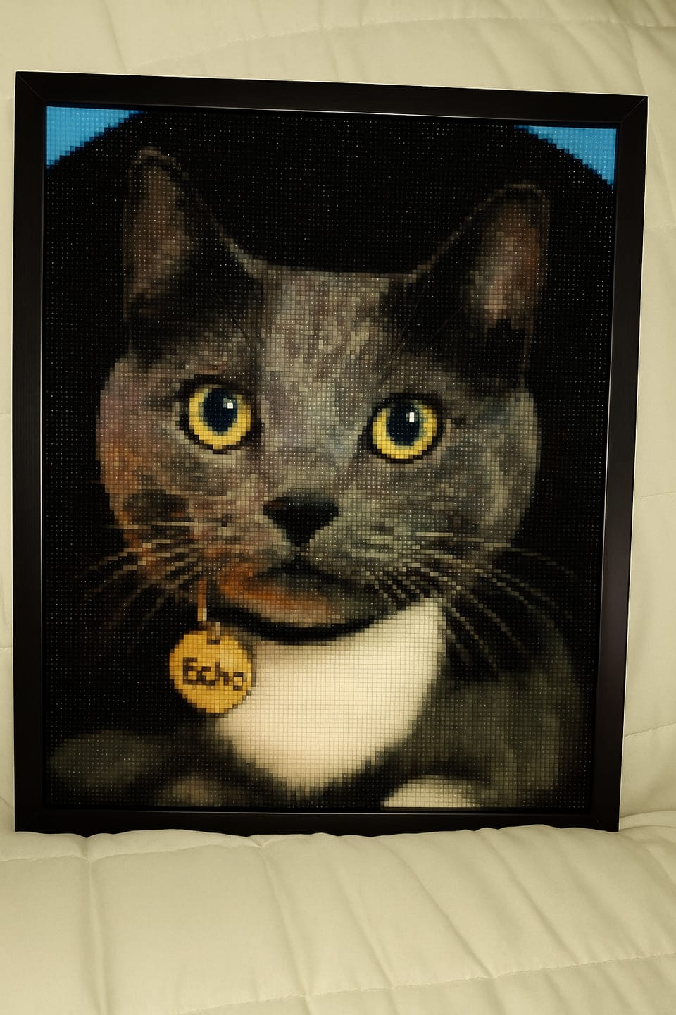 Customer photo review of Upload Any Photo - Custom Diamond Painting Kits