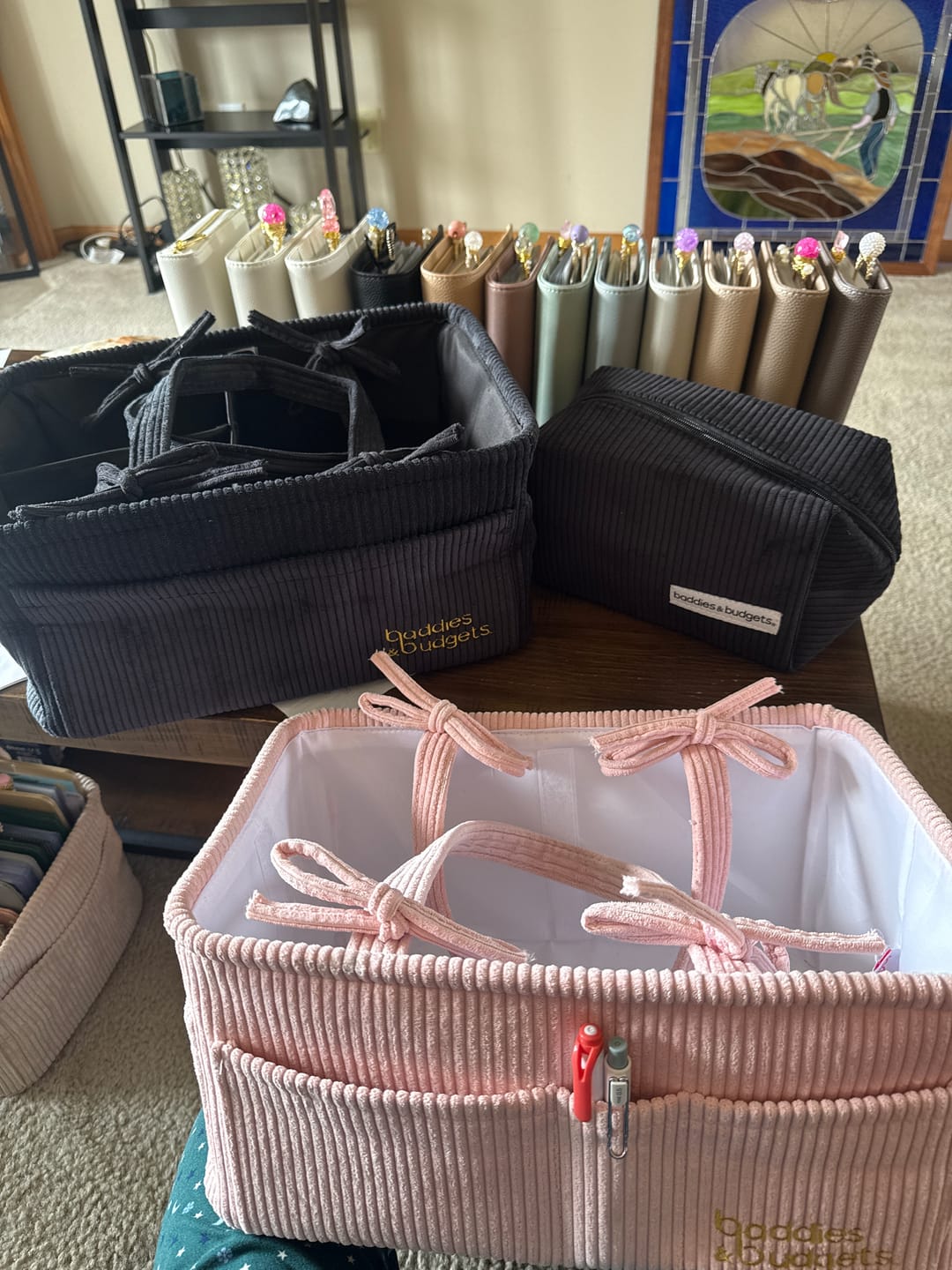 Customer photo review of Binder Caddy