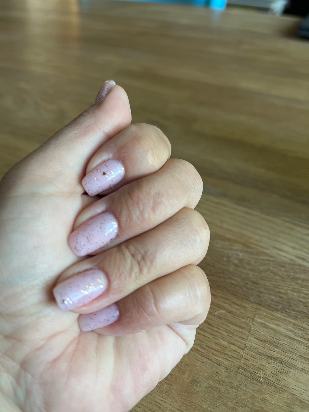 Customer photo review of Fiber Base Gel Didier Lab Milky Pink