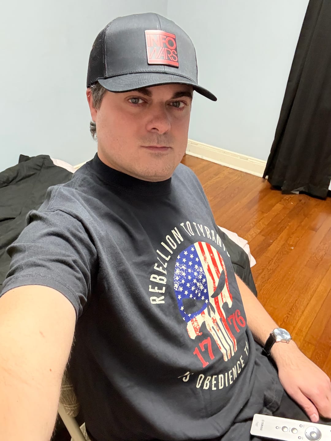 Customer photo review of Rebellion To Tyrants T-Shirt