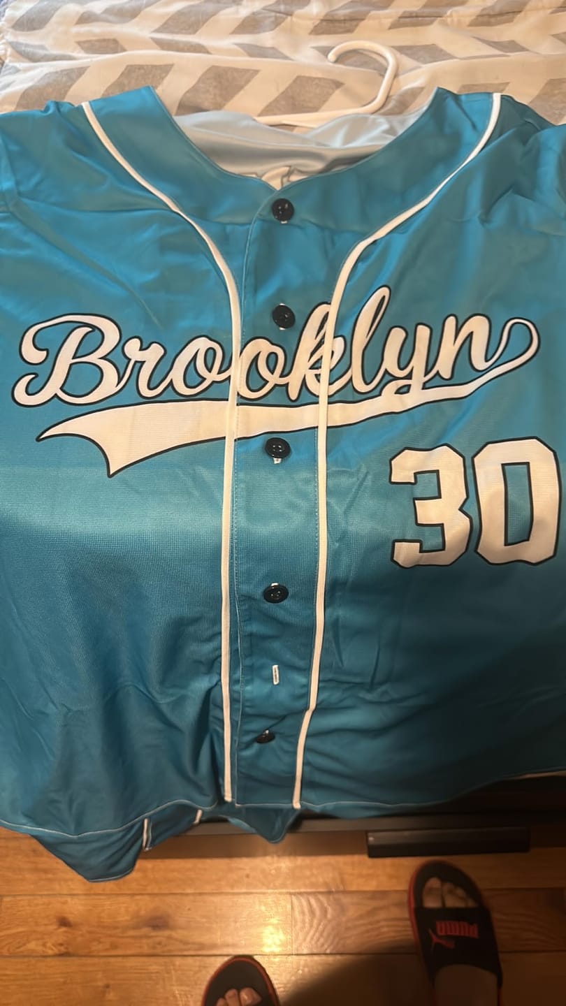Customer photo review of Custom Baseball Jersey Stitched Personalized Baseball Sports Uniform For Men Women Boy