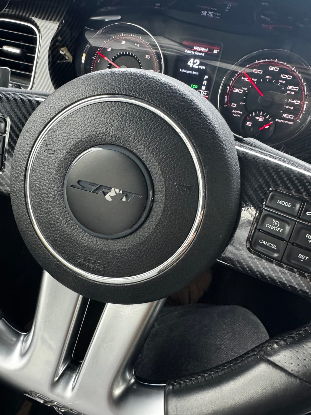 Customer photo review of Round "SRT" Steering Wheel Center Badge