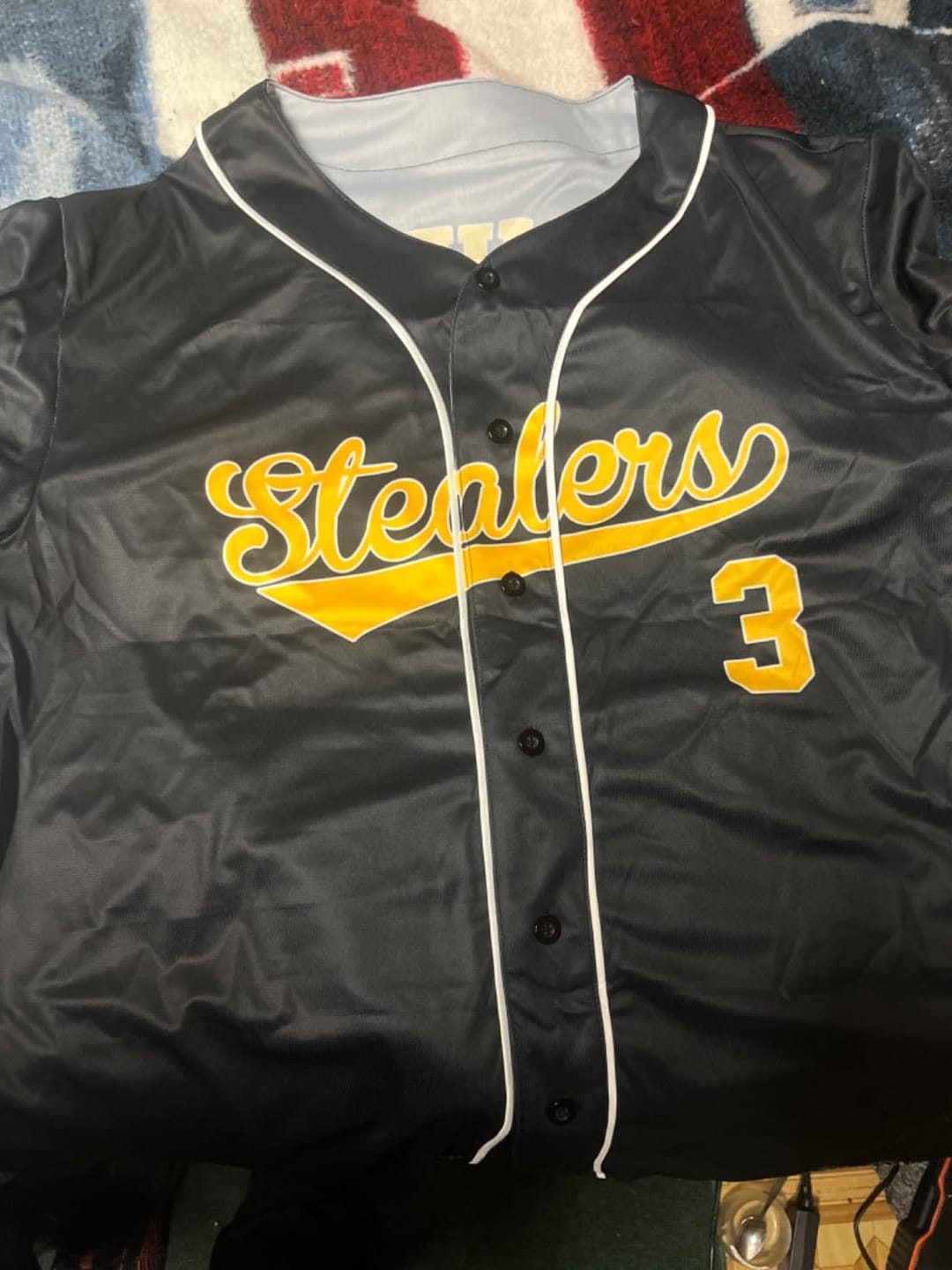 Customer photo review of Custom Baseball Jersey Stitched Personalized Baseball Sports Uniform For Men Women Boy