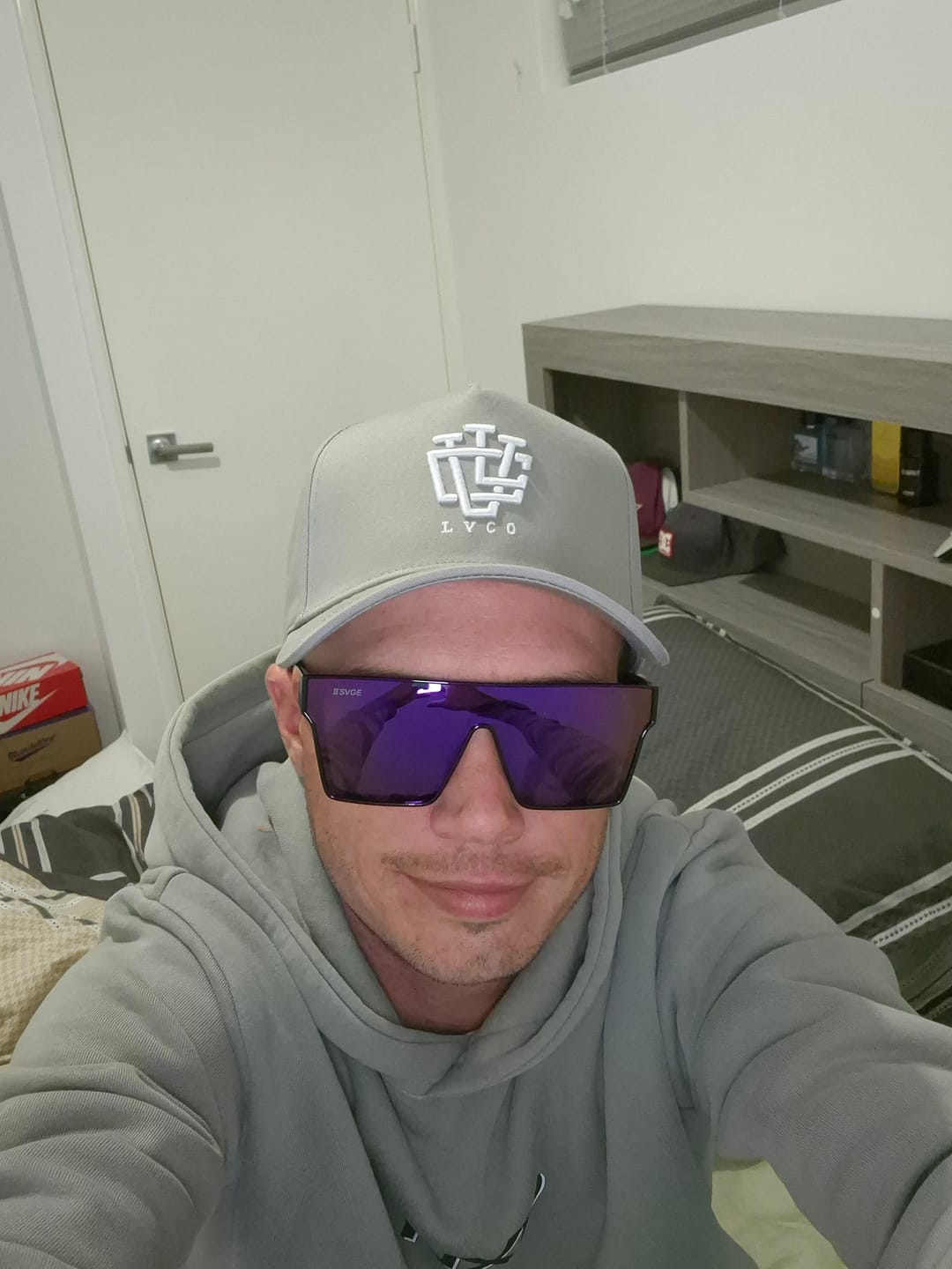 Customer photo review of LVCO "Grey" A-Frame LVCO Snapback