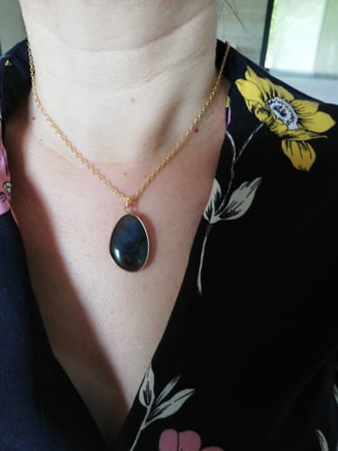 Customer photo review of Labradorite collier