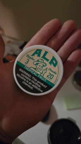 Customer photo review of Tropical Fruit Nicotine Pouches