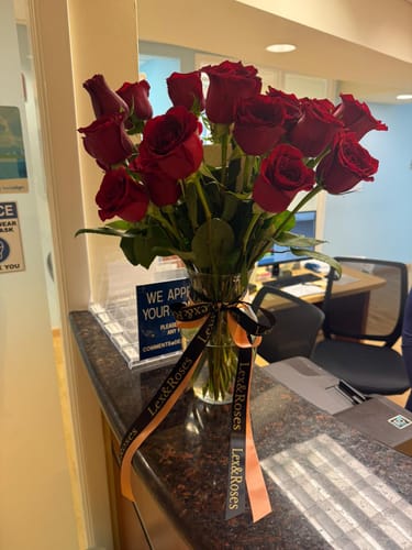 Customer photo review of Red Rose Bouquet