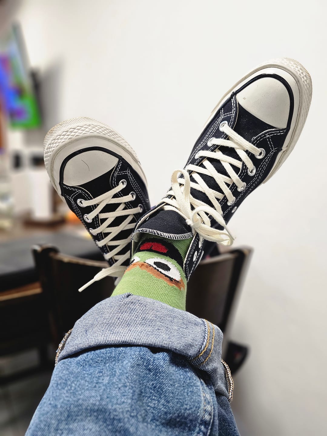 Customer photo review of Zapatillas Converse Chuck 70 Hi Negro Blanco