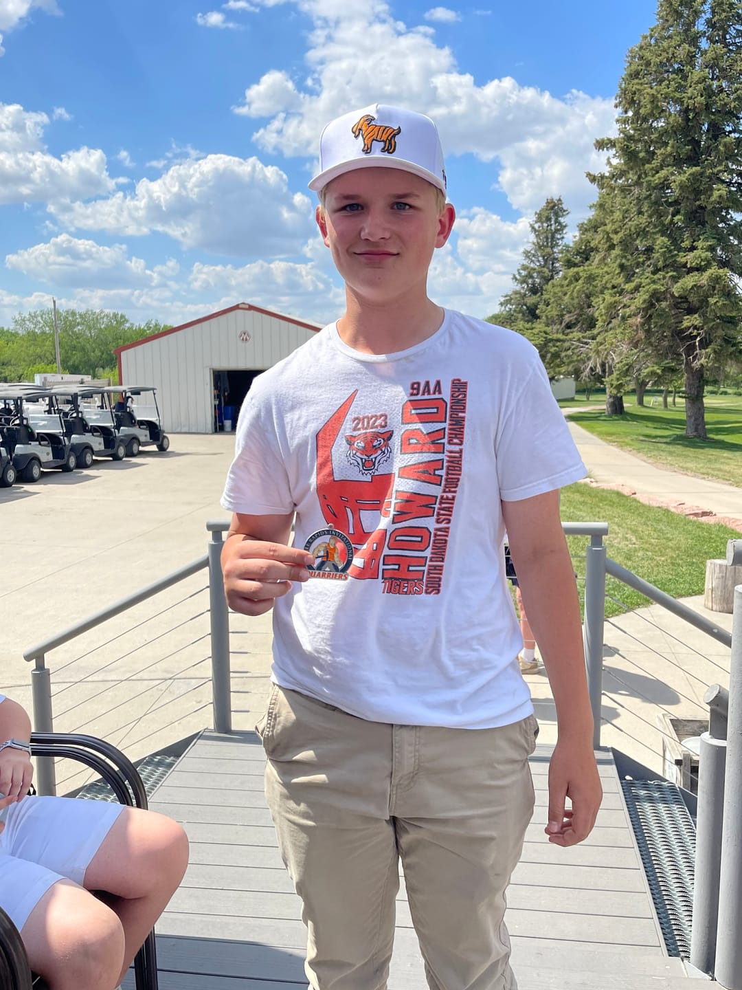 Customer photo review of The GOAT Hat - White