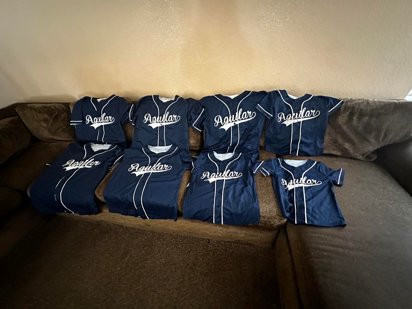 Customer photo review of Custom Baseball Jersey Stitched Personalized Baseball Sports Uniform For Men Women Boy
