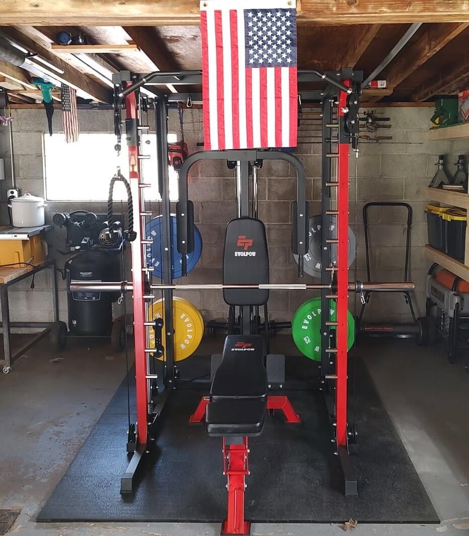 Customer photo review of EVOLPOW M2A Brute All-in-One Smith Machine Home Gym