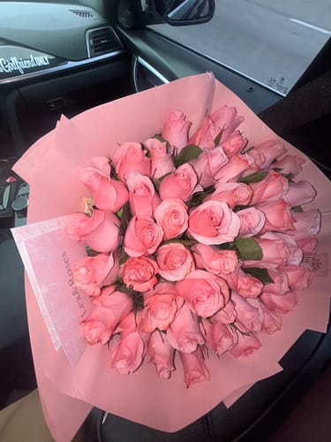 Customer photo review of Pink Rose Bouquet