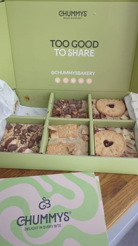 Customer photo review of Mixed Box of Postal Blondies Delivered To Your Door