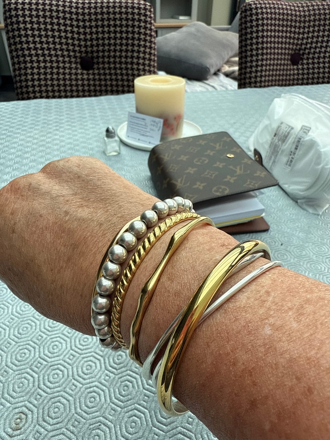 Customer photo review of Bamboo Bangle