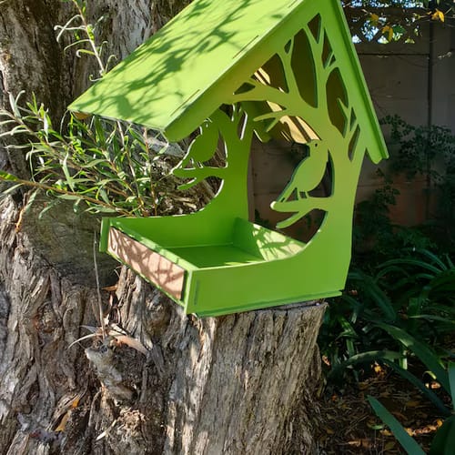 Customer photo review of Wooden birdhouse 4 bundle laser cut svg file
