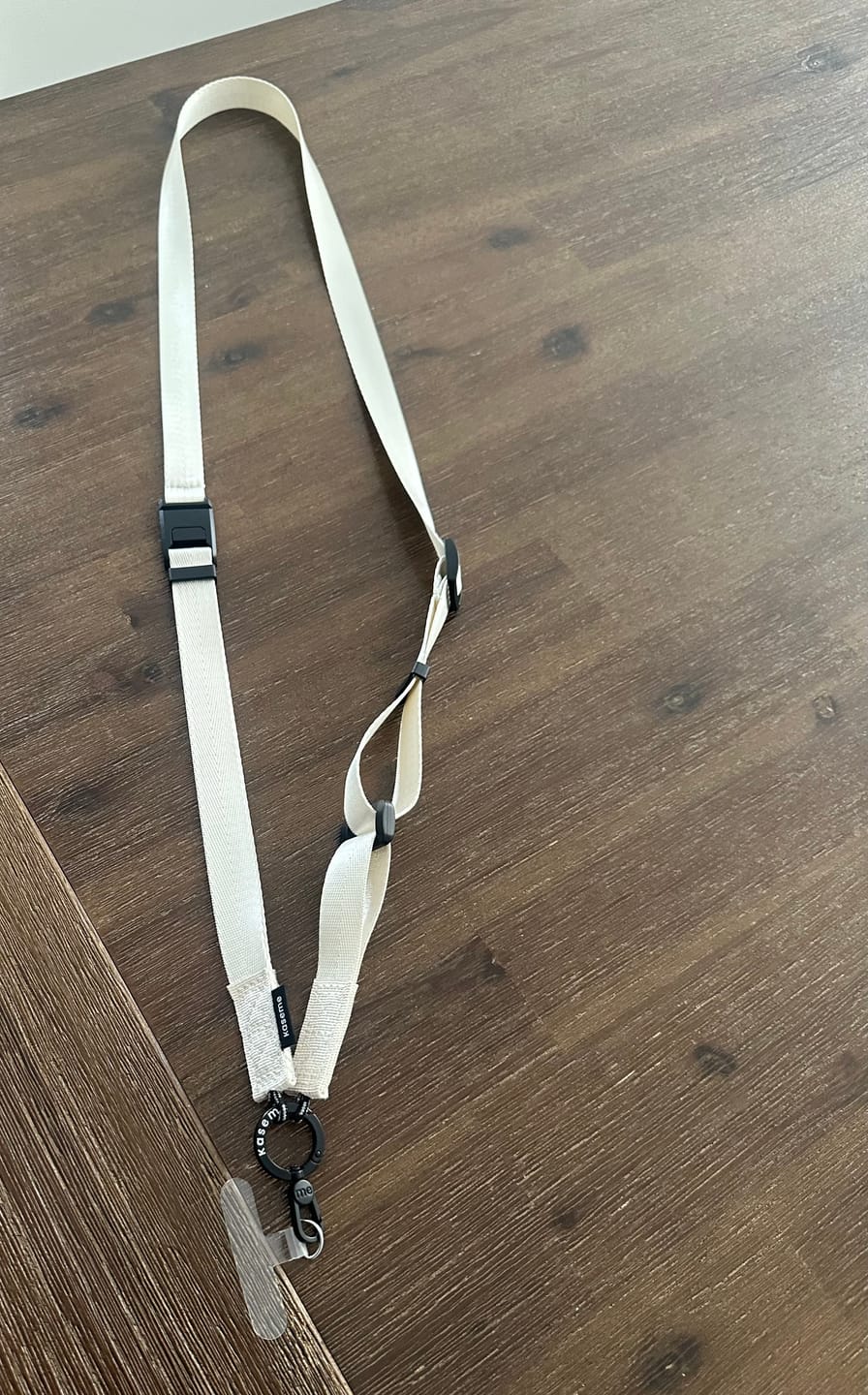 Customer photo review of Crossbody Phone Strap Beige