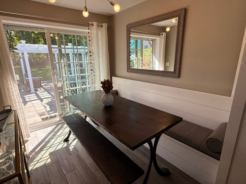 Customer photo review of Table Legs 421 Xeni 28H X-Shaped Metal Dining Furniture