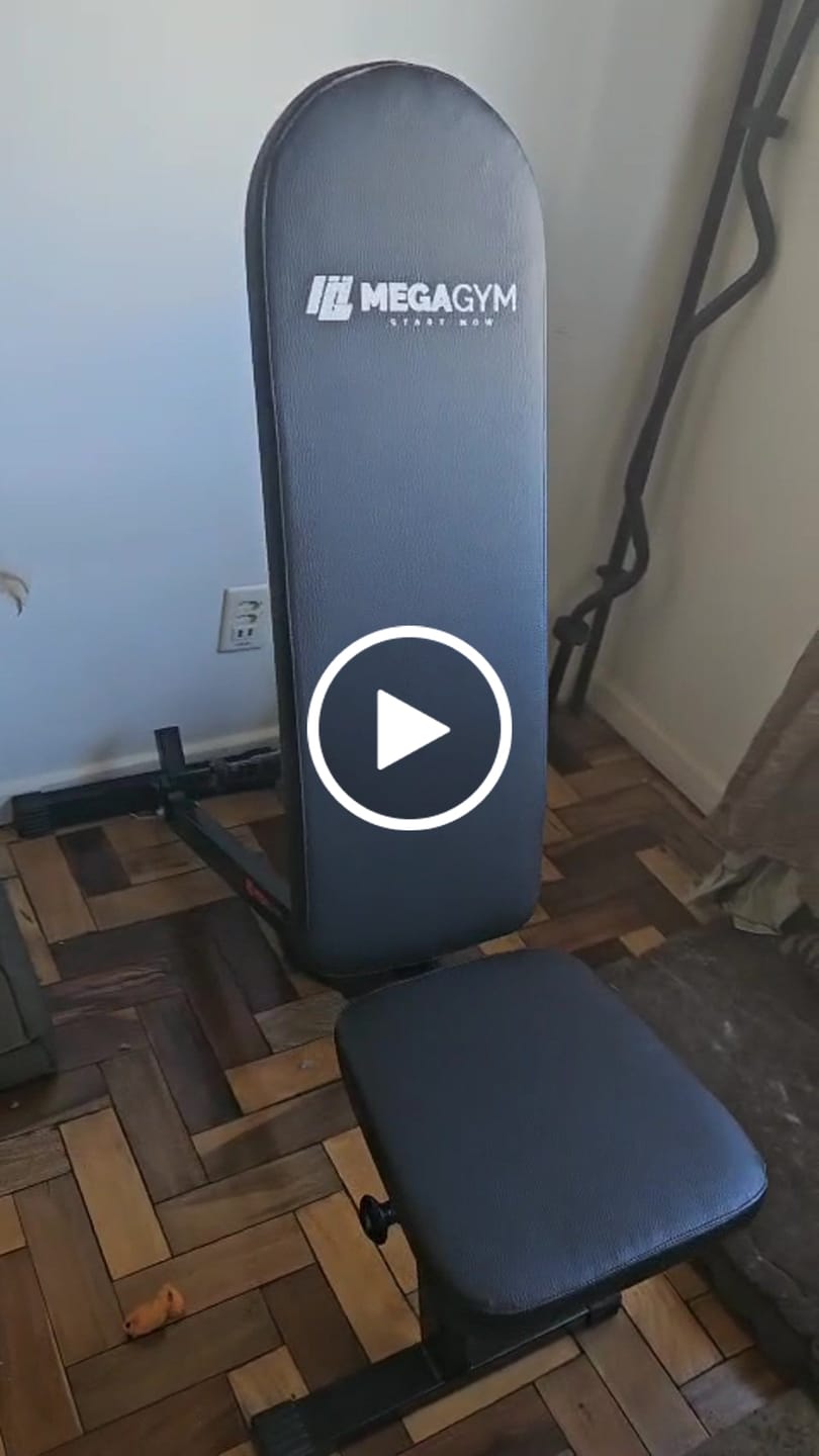 Customer video review of Banco de musculação 6x1 posições