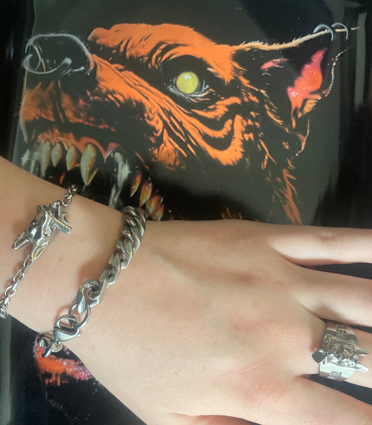 Customer photo review of HELLHOUND BRACELET