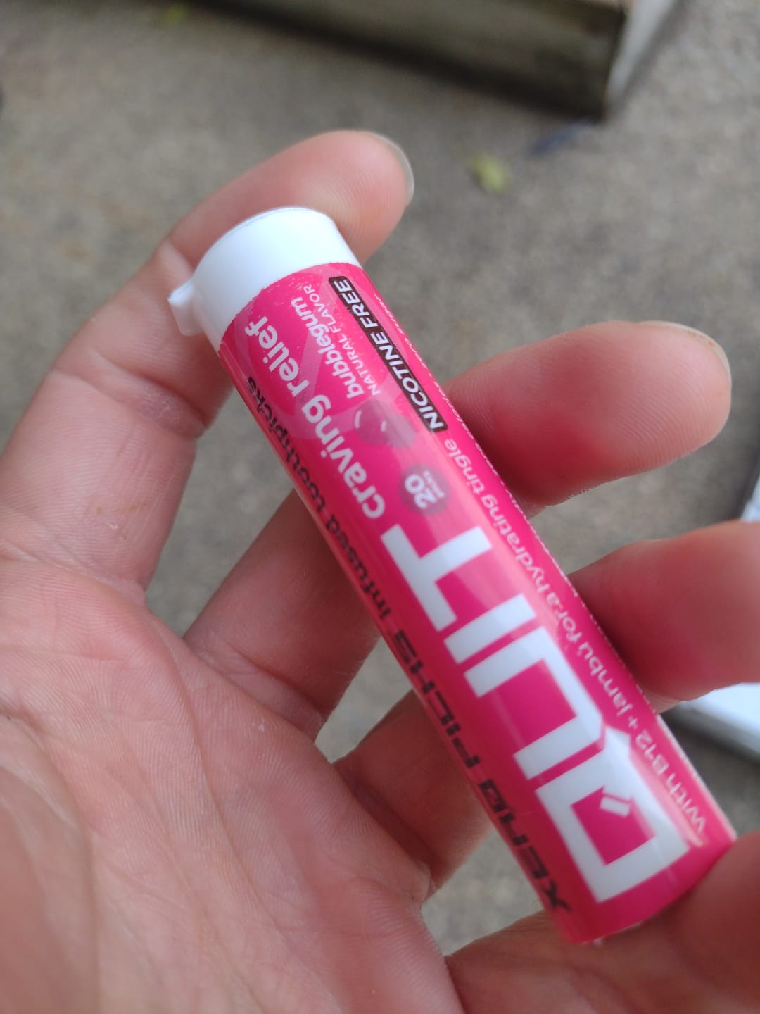 Customer photo review of Quit Bubblegum - 3 Pack