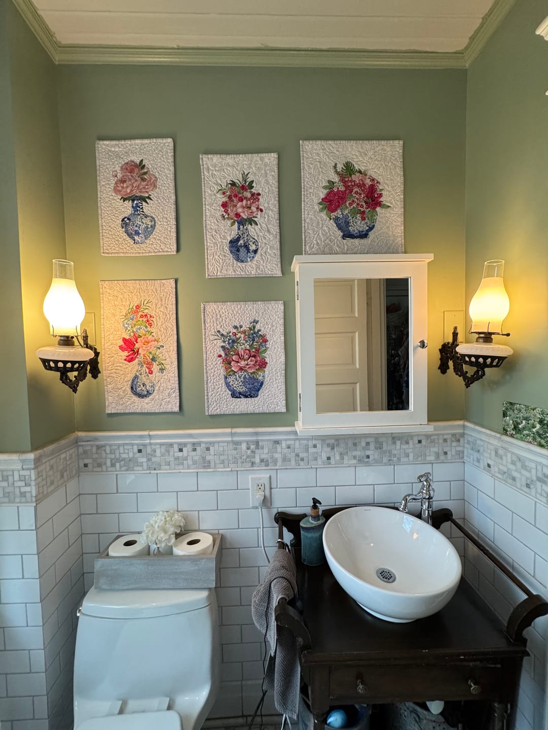 Customer photo review of Chinoiserie Pots Downloadable Pattern