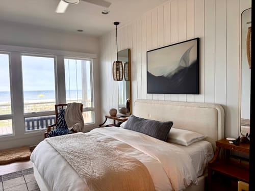 Customer photo review of Oceanic Pulse Abstract Canvas Art