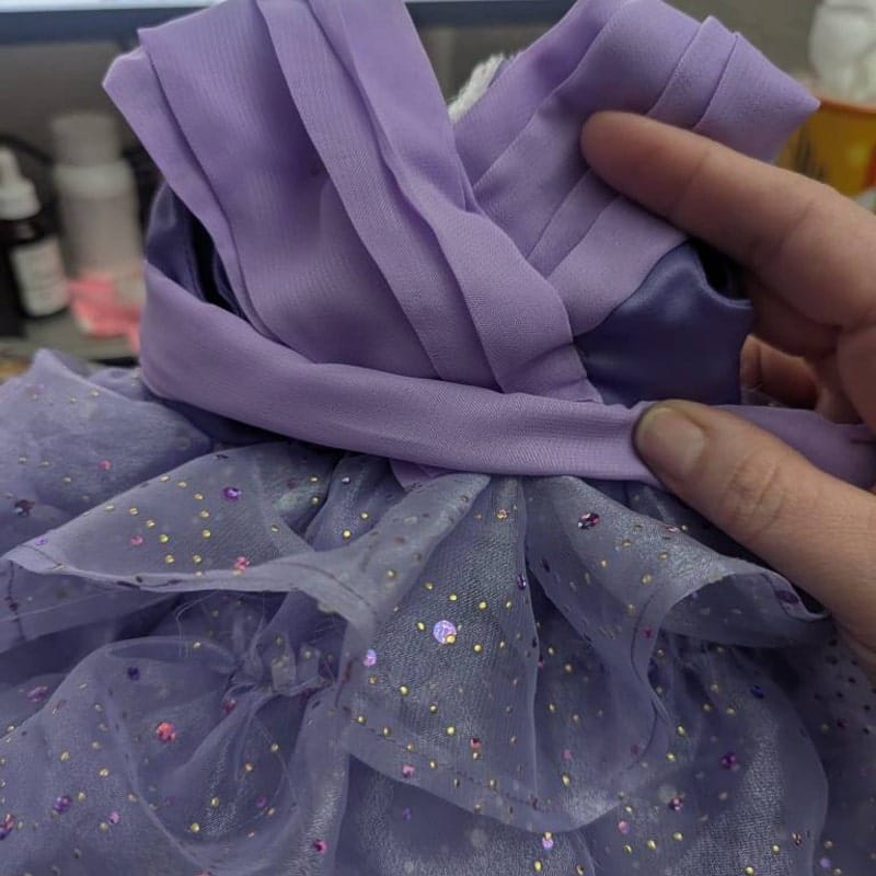 Customer photo review of Lavender Chiffon