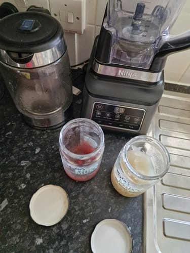 Customer photo review of Seamoss Gel Bundle - Purple & Gold (720ml each)