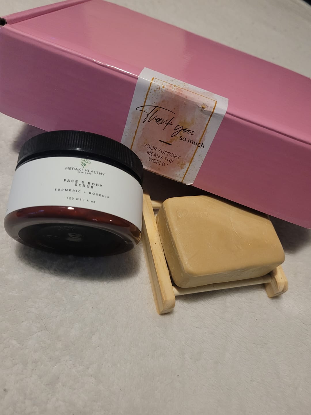 Customer photo review of Luxury Skincare Box
