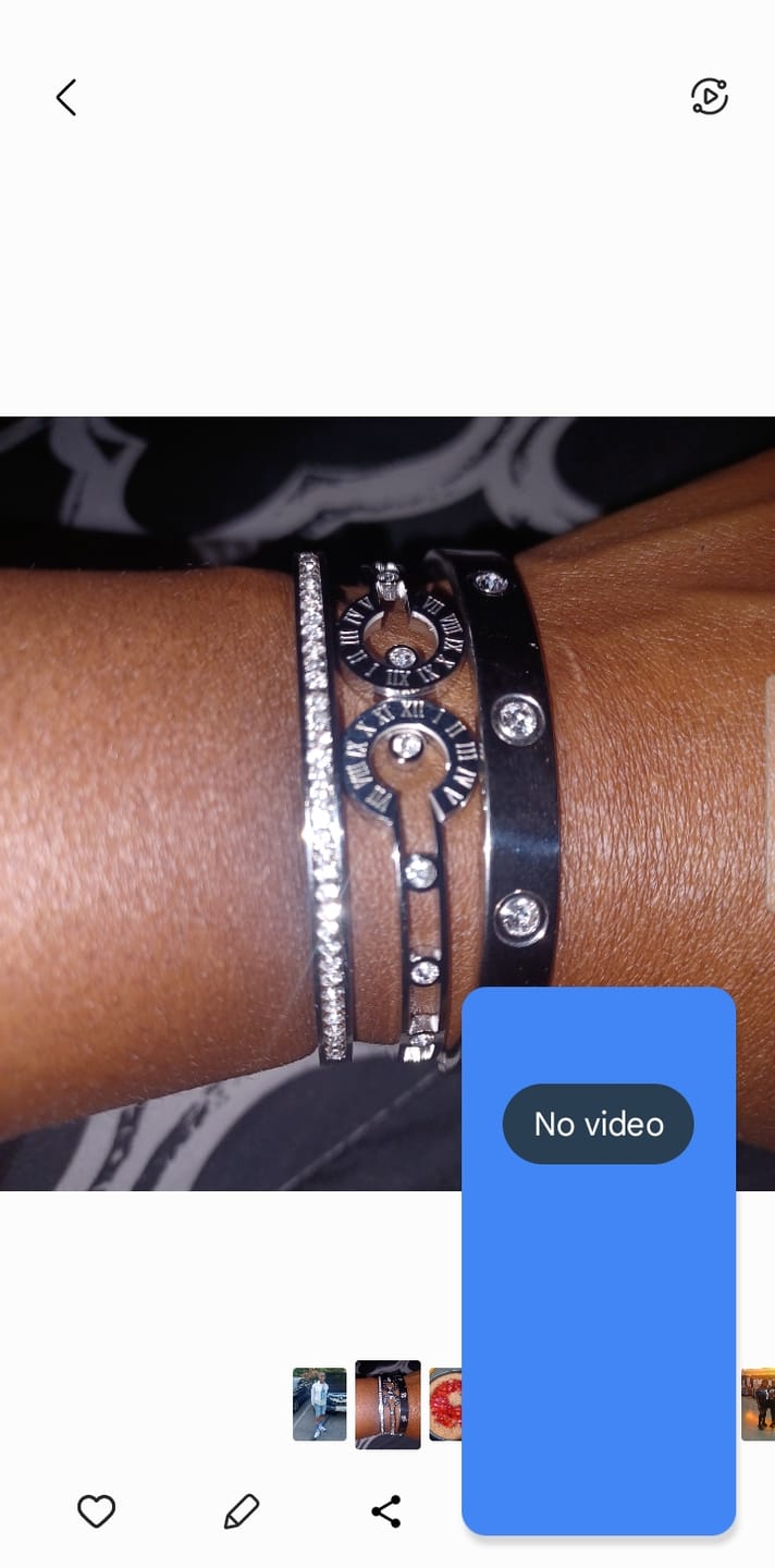Customer photo review of Anjali Stainless Steel Bracelet Stack