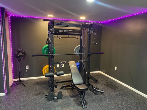Customer photo review of Major Fitness B52 All-In-One Home Gym Smith Machine