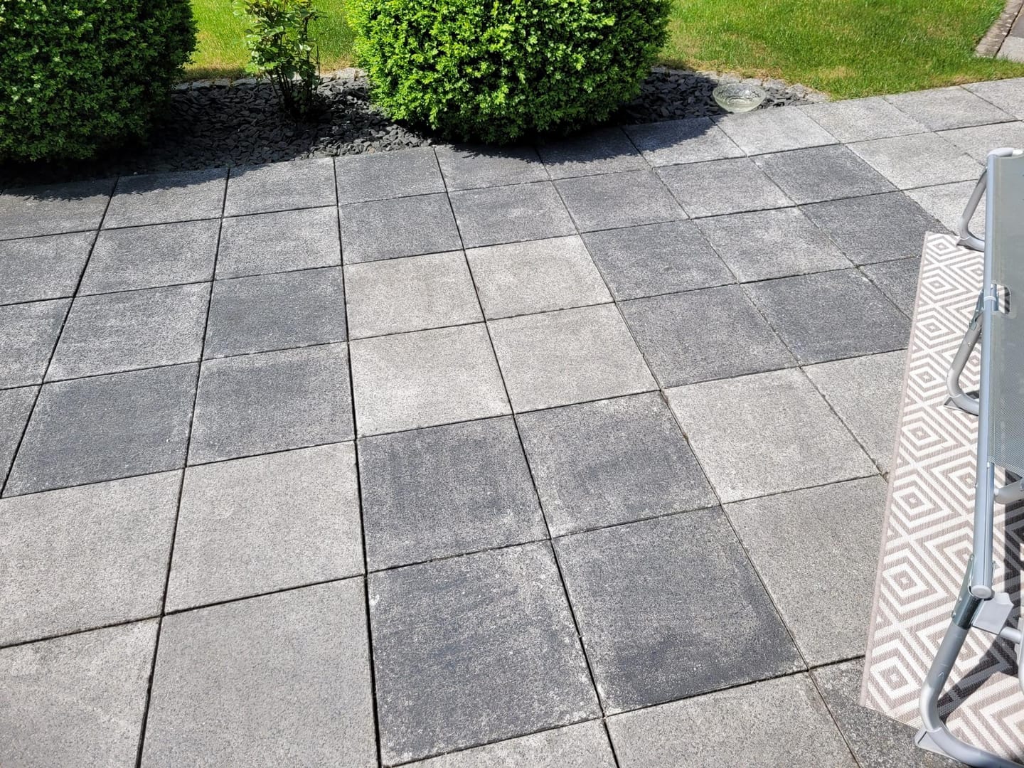 Customer photo review of zerogreen® Steinfarbe | Beton- & Plastersteinfarbe außen | 5L