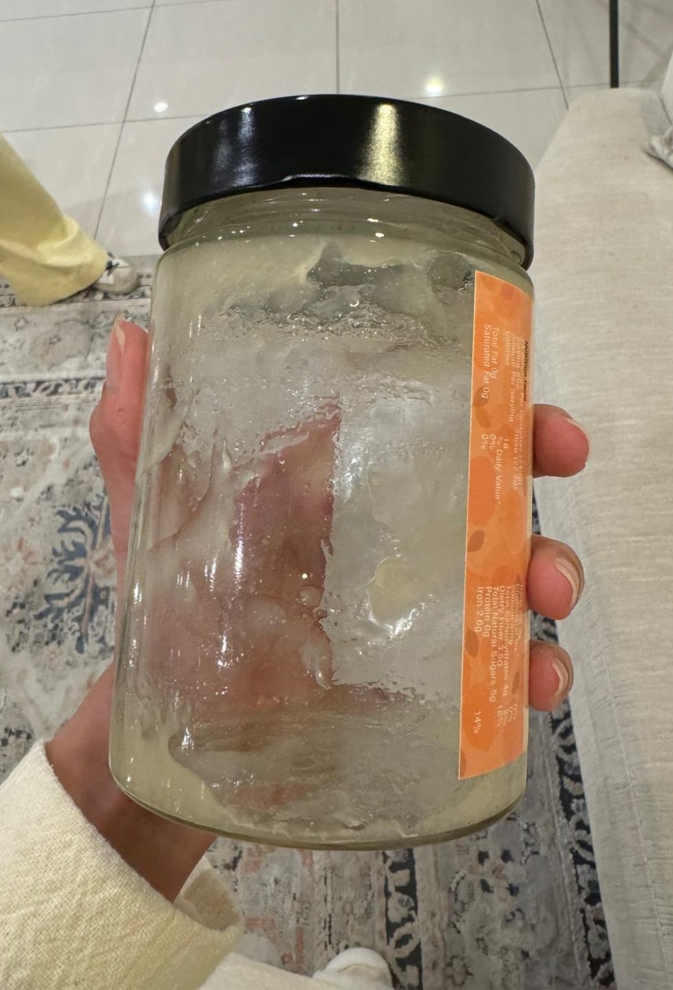 Customer photo review of Sea Moss Gel with Peach (540gm)