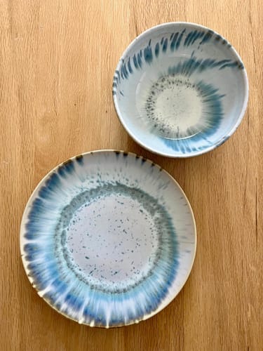 Customer photo review of Coral Azul - Teller klein Ø 22 blau-weiss reaktiv