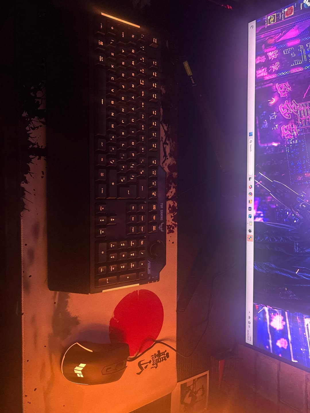 Customer photo review of Gamer TUF Bundle - TUF Gaming M3 Mouse & K1 Keyboard