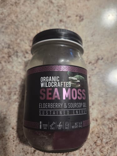 Customer photo review of Elderberry and Soursop Sea Moss Gel Trio