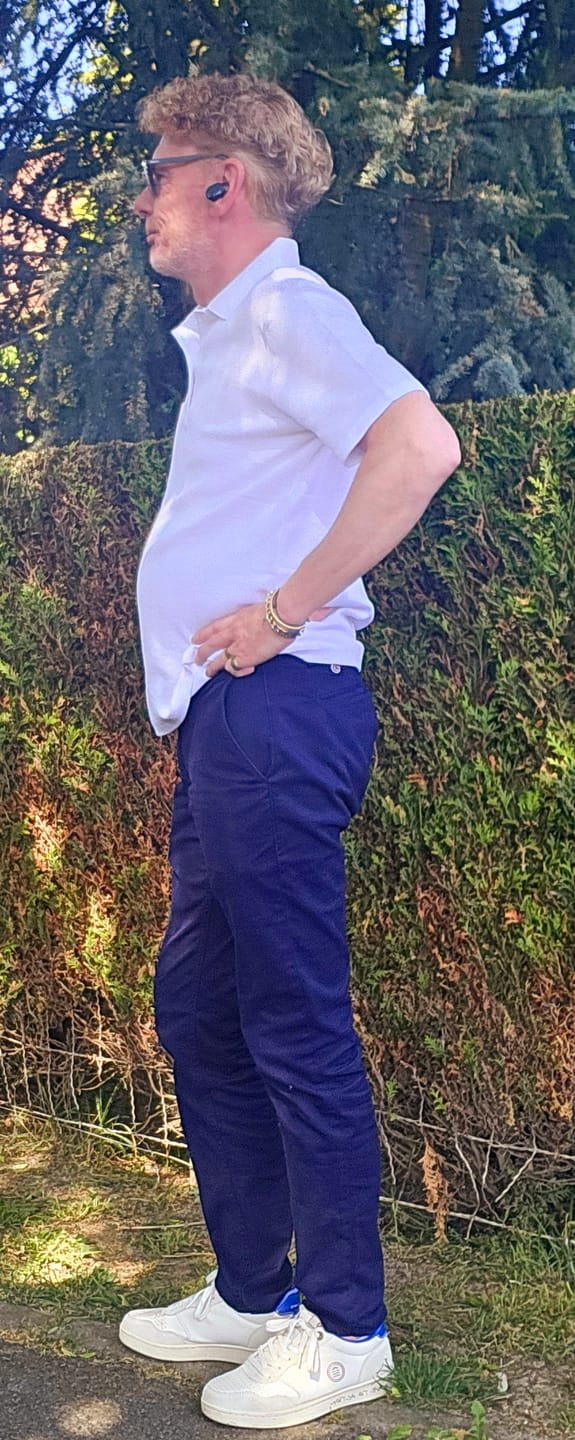 Customer photo review of Chino 702 coupe confort bleu foncé