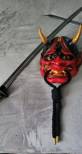 Customer photo review of Red Hannya Mask