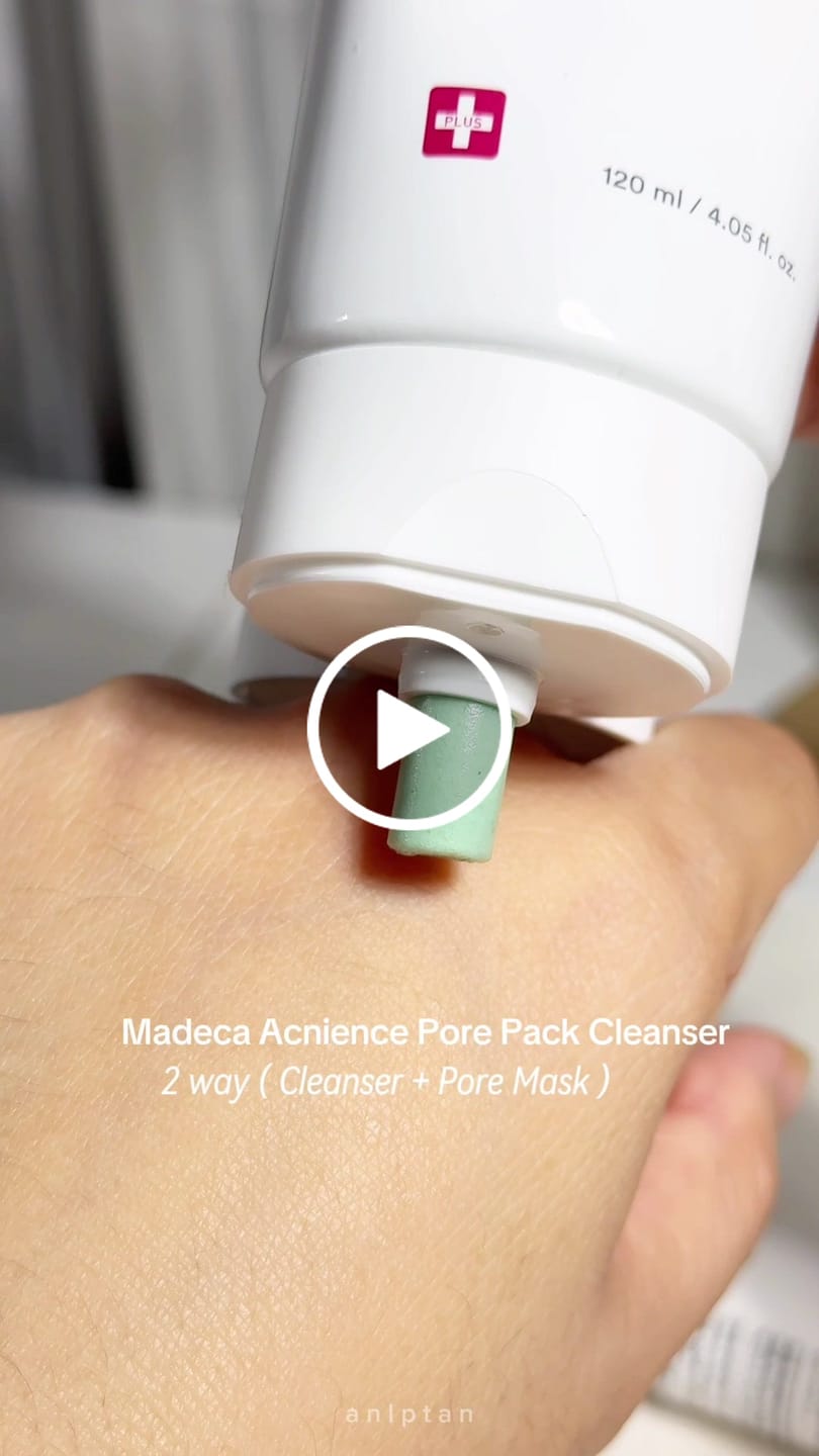 Customer video review of Madeca Acnience Pore Pack Cleanser 120ml