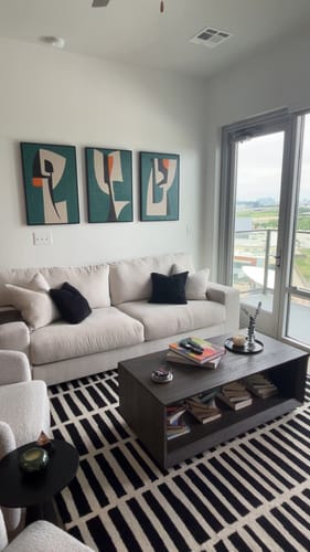 Customer review photo for Abstract Painting Set of 3 #SP149