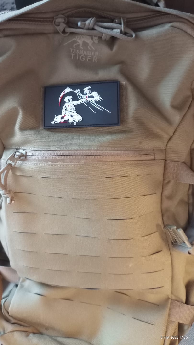Customer photo review of Denying Death K9 Handler Morale Patch