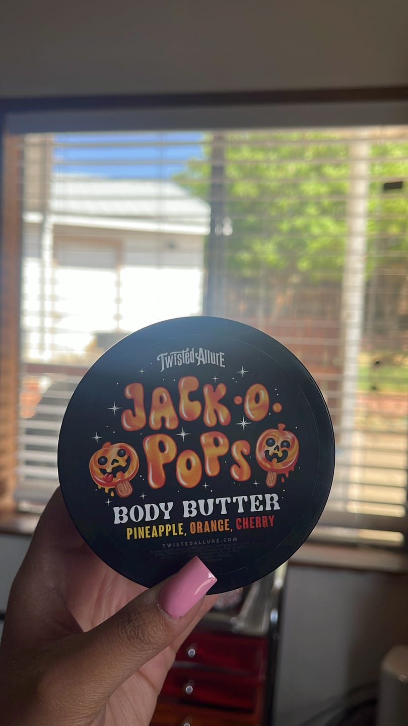 Customer photo review of Jack O Pops Body Butter
