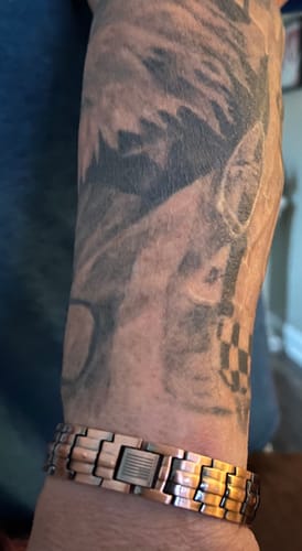 Customer photo review of Vitalis Copper Magnetic Bracelet : Helps Pair Veterans With A Service Dog Or Shelter Dog