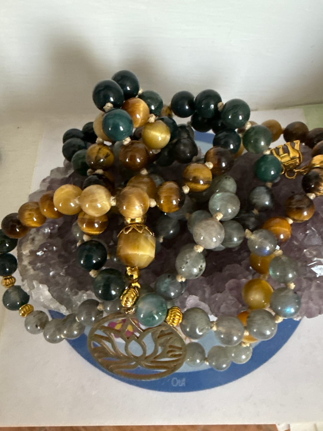Customer photo review of Custom Mala With Personalized Selection of Gemstones