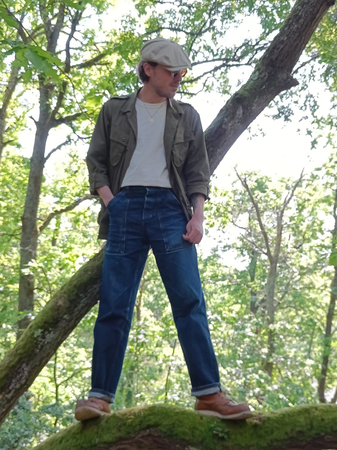 Customer photo review of Loopwheel Tubular Athletic T-Shirt - Apricot